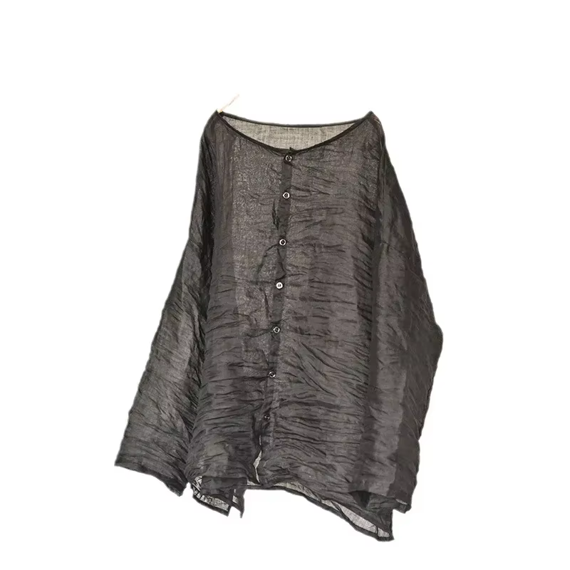 Cardigan fin à col rond pour femmes