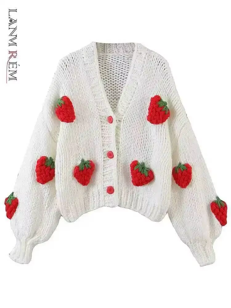 Pull tricoté à col en V pour femme