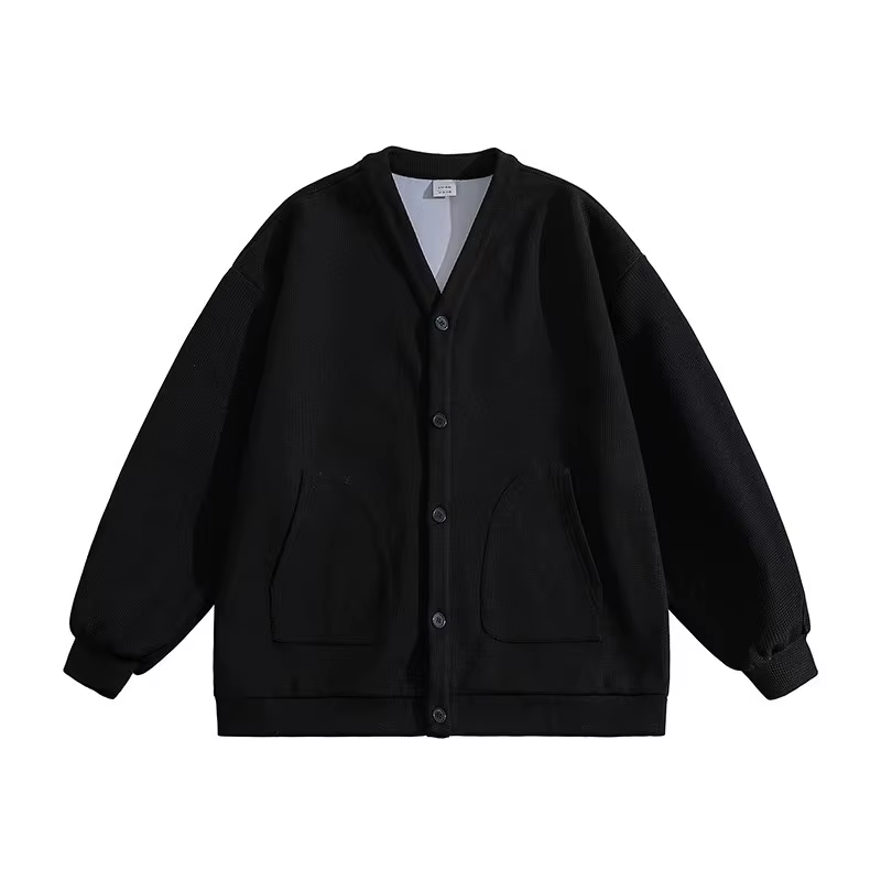 Veste tricotée à col en v pour hommes, nouvelle veste d'automne de marque tendance, Style décontracté, 2025