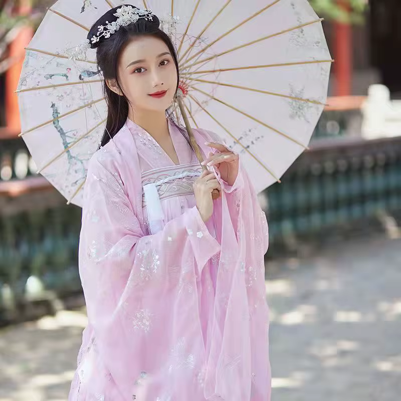 Cardigan Hanfu en mousseline de soie pour femme