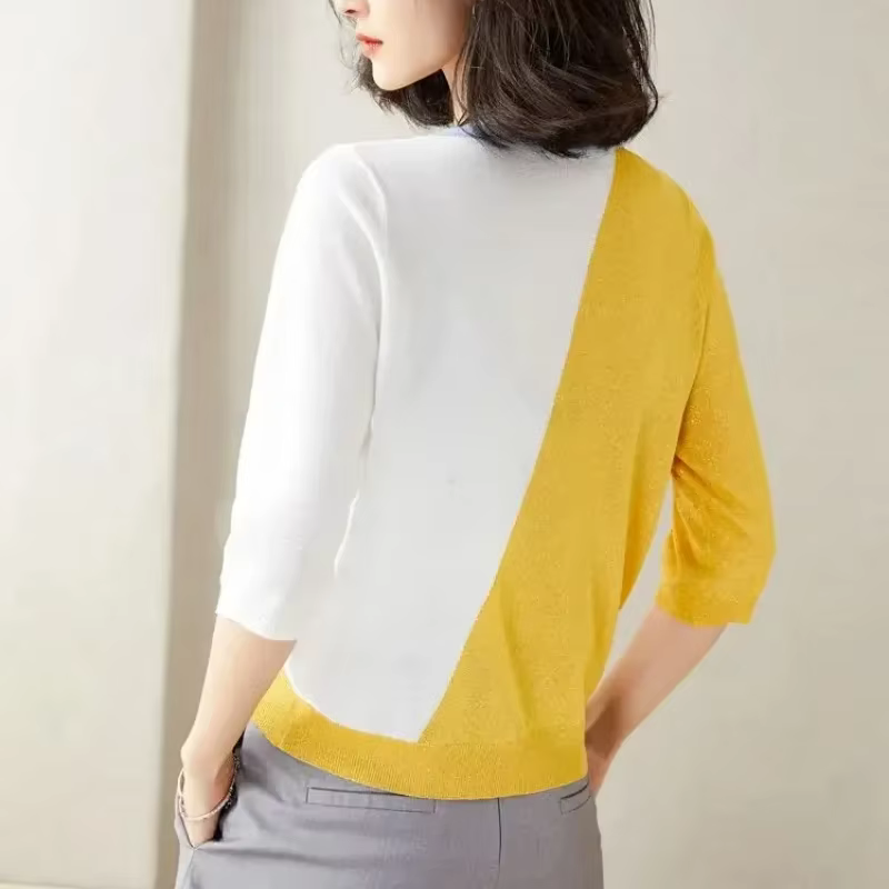 Cardigans pour femmes col en V mince été Style coréen Streetwear mode dames tricot chandails porter pour travailler Chic nouveau en tricots 2025