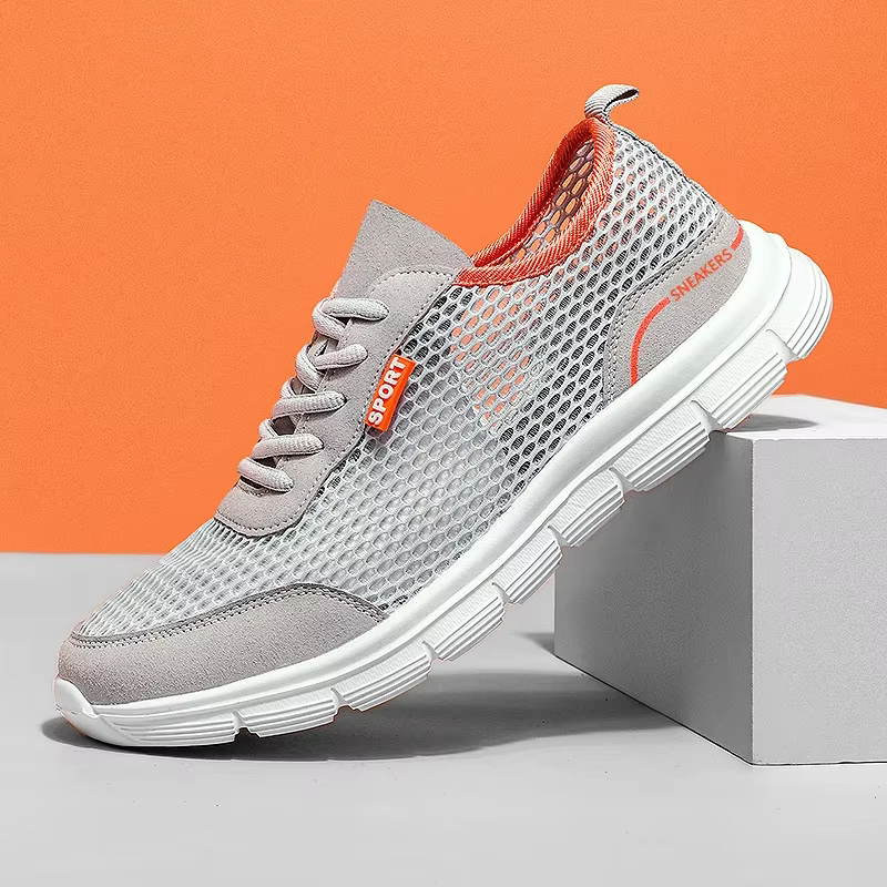 Baskets d'été en maille respirante pour hommes, mocassins confortables à semelle souple, chaussures de pataugeoire de plage polyvalentes, Tenis Masculino