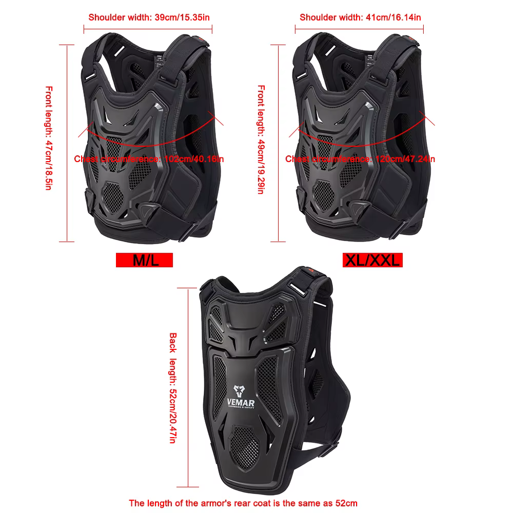 Gilet d'armure de Moto professionnel, équipement de protection du corps, Motocross DH MX vtt, Dirt Bike, protection de poitrine et de dos, équipement de Moto