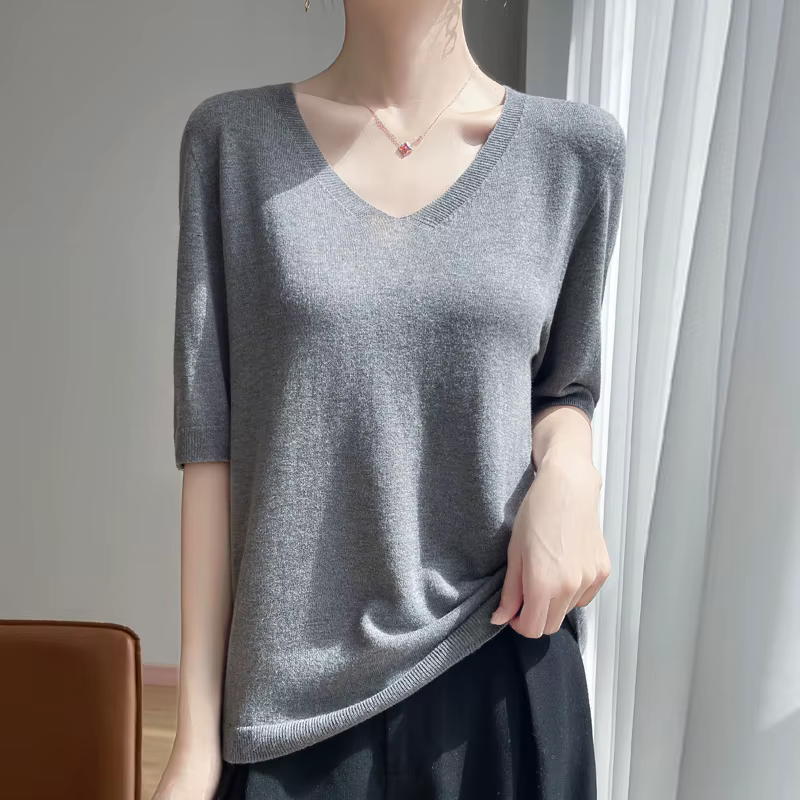Pull tricoté 100% laine mérinos pour femmes