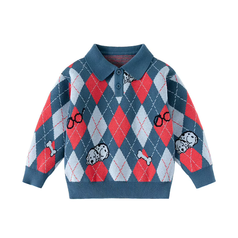 Pull Argyle à blocs de couleurs