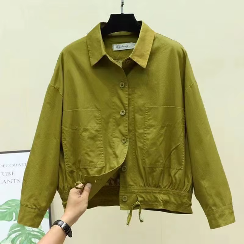 Cardigan à boutons à la mode, chemise polyvalente, manches longues, couleur unie, haut décontracté