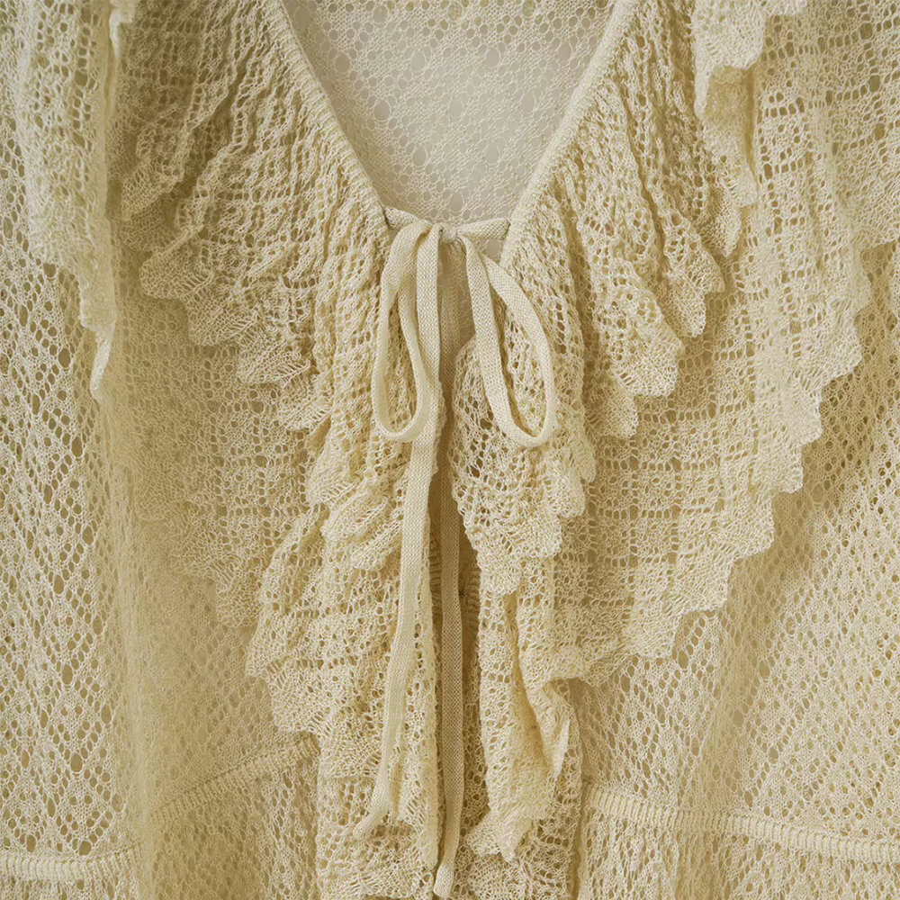 Cardigan en lin mélangé pour femme