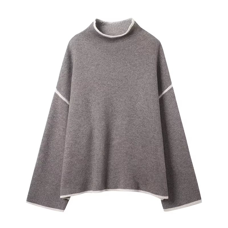Ensemble pull Chic à col roulé et jupe longue pour femme