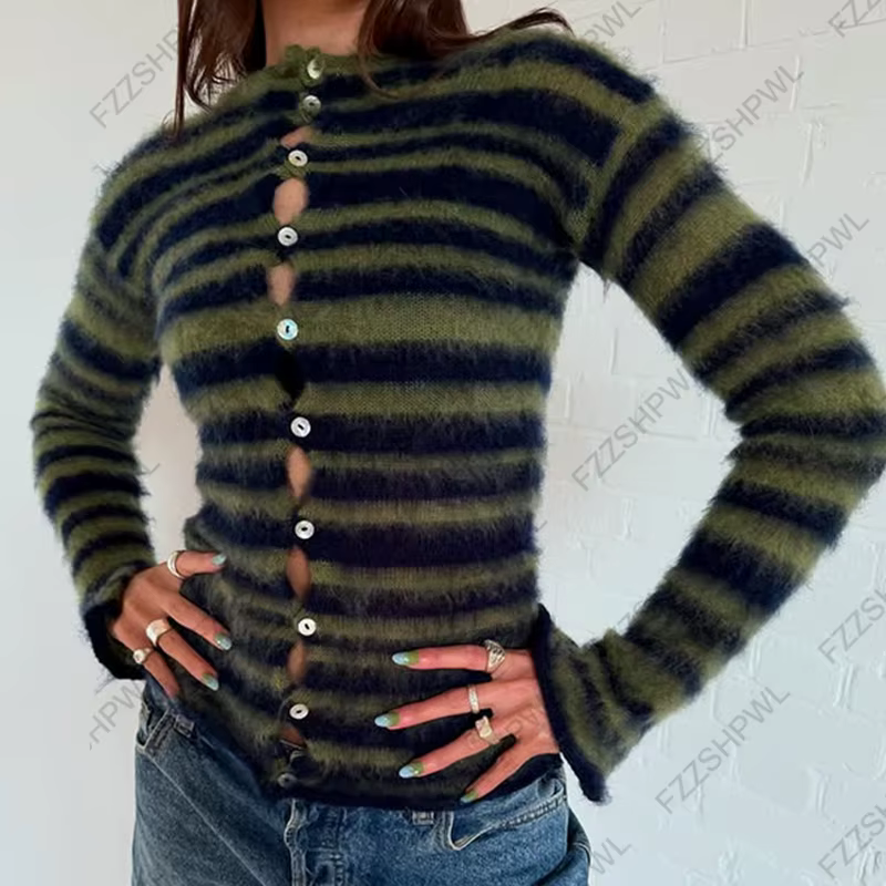 Pulls en tricot pour femmes blanc automne hiver Style américain col en v décontracté Mujer mode tricoté coréen esthétique pull