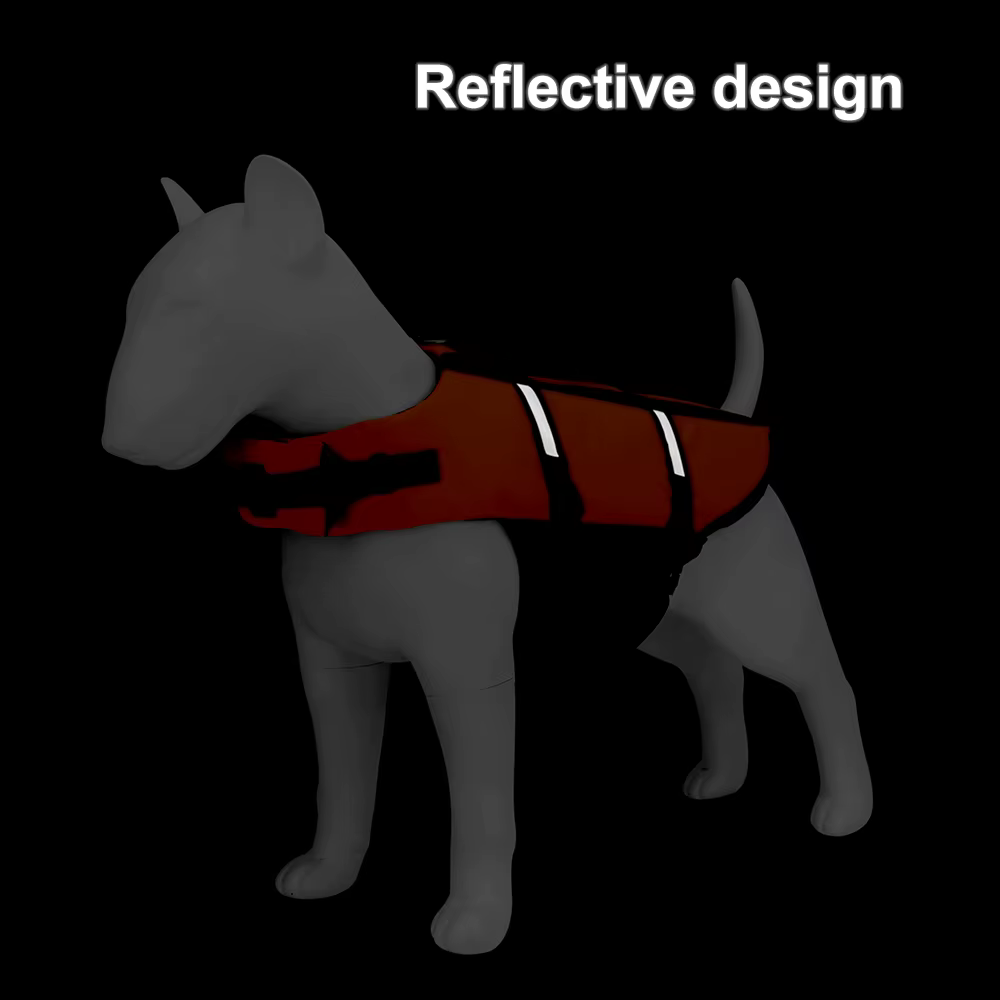 Gilet de sauvetage Orange réfléchissant pour chien, veste d'été pour animaux de compagnie, vêtements pour petits, moyens et grands chiens, maillot de bain
