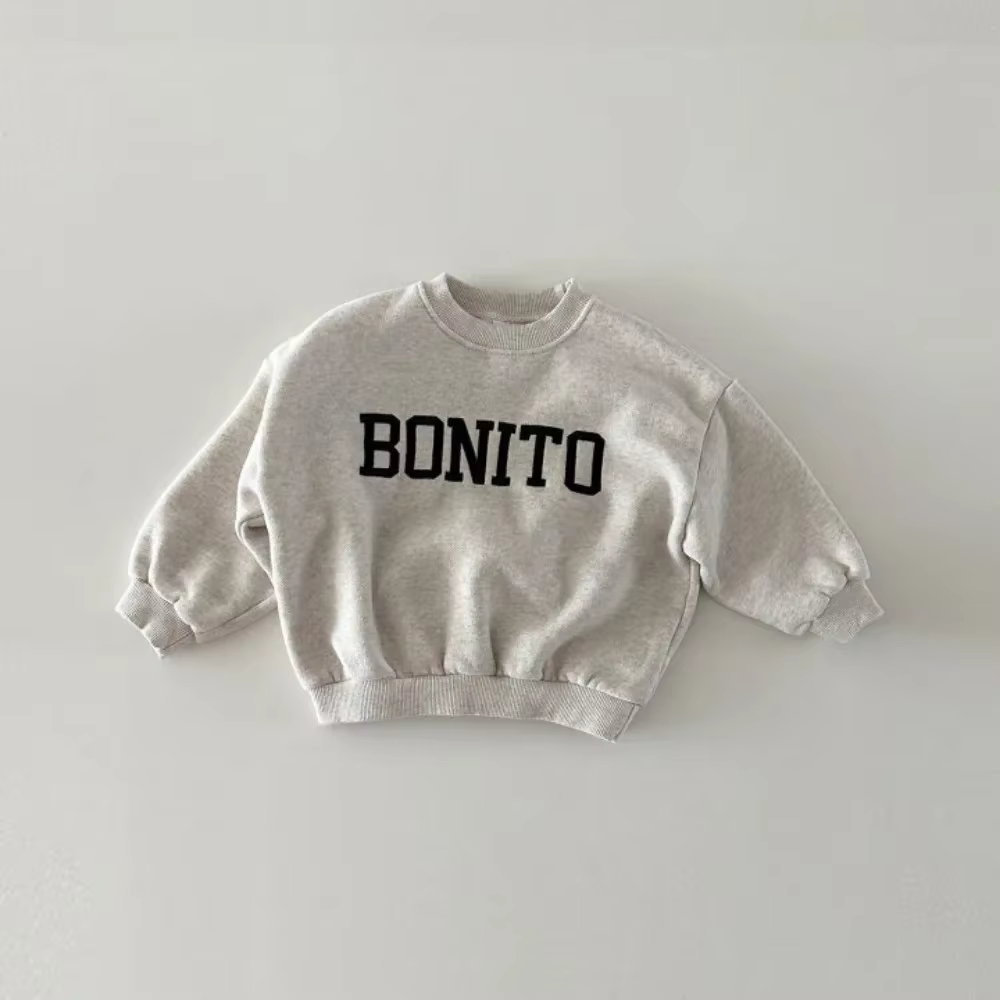 4500 bébé pull hiver 2024 lettre broderie