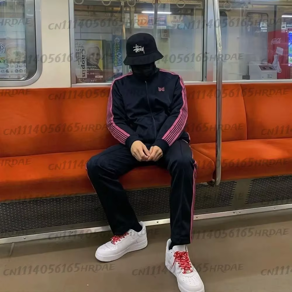 Veste en velours brodée, vêtements de sport pour hommes et femmes, coupe standard, manches longues, fermeture éclair, vêtements d'extérieur tendance JK