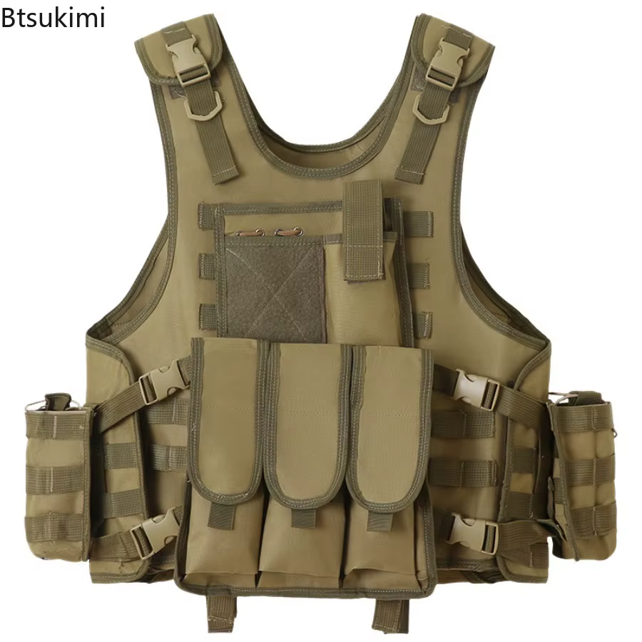 Gilet tactique amphibie, véhicule plat, équipement de pêche et de chasse Swat, gilet de Police blindé de l'armée militaire, gilet à balles peintes CS
