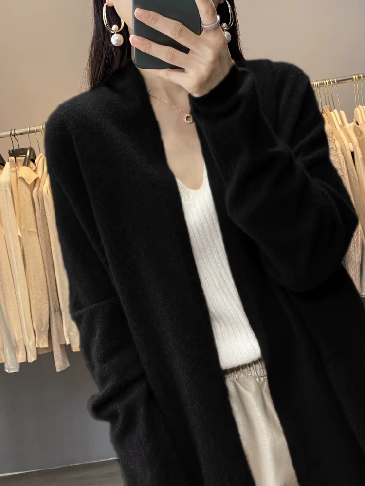 Cardigan en laine mérinos 100% pour femme
