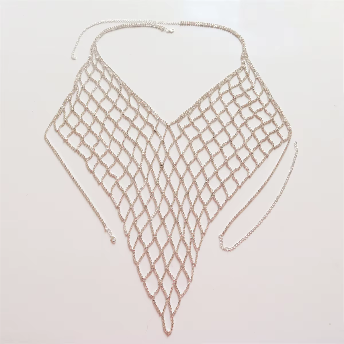 Soutien-gorge sexy en maille cristal, contre-indiqué, pour plage, bar, corps, bijoux de luxe, mode dames, accessoires