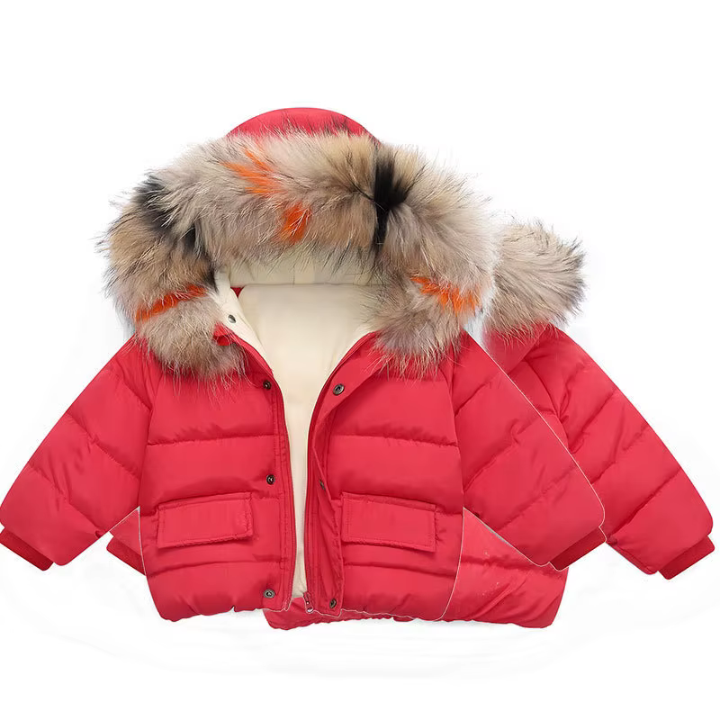 Doudoune légère à capuche pour garçon et fille, manteau pour enfants, vêtements d'extérieur d'automne et d'hiver, à la mode, vêtements de noël et du nouvel an