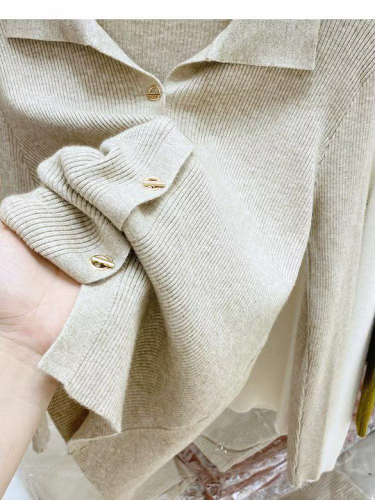 Cardigan féminin tricoté à boutonnage simple pour automne hiver élégant pour femmes junior occasions spéciales