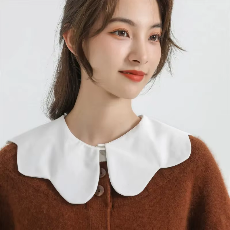 Faux col chemise femmes châle détachable col de chemise demi-chemise Blouse hauts Faux col femmes vêtements accessoires Faux Col