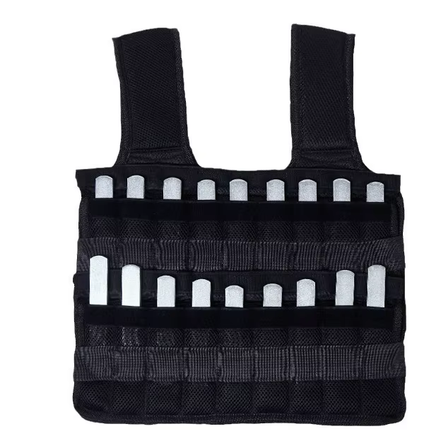 Gilet d'entraînement réglable pour la course et le fitness, en acier, sans poids, pour la gym