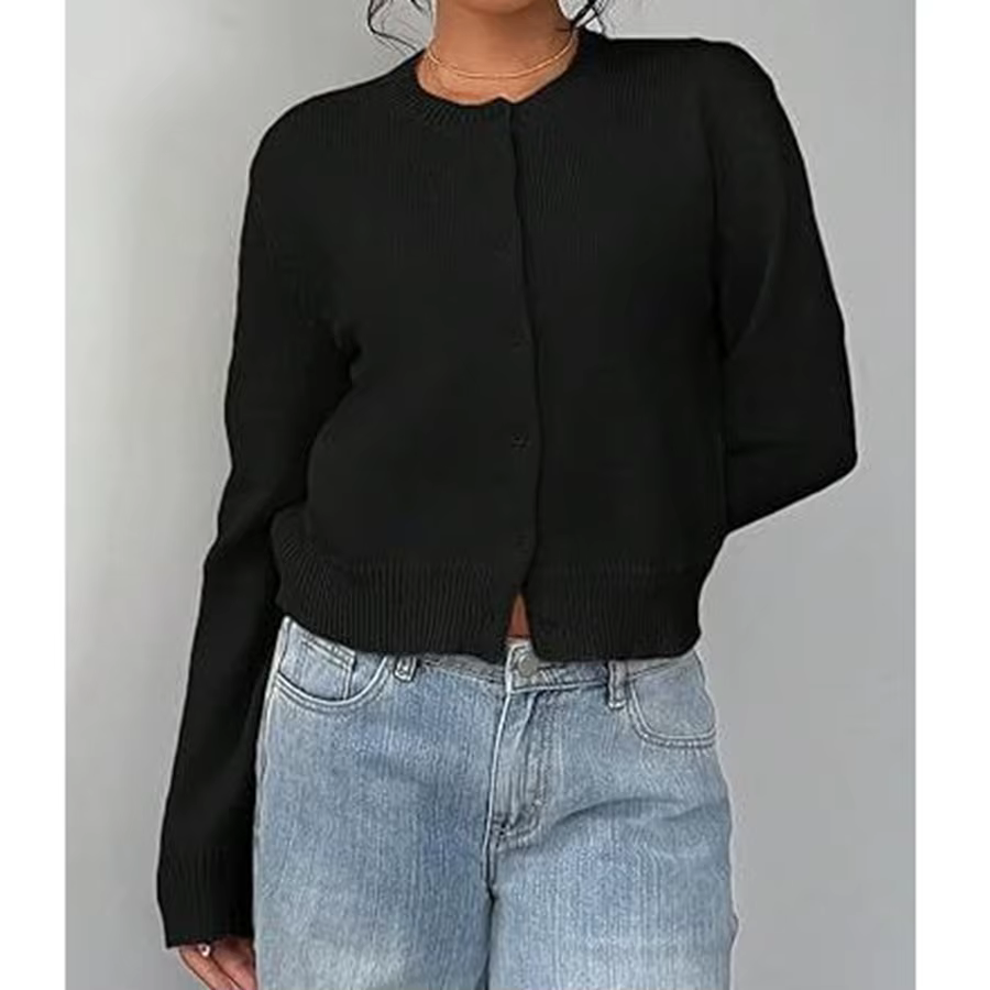 Cardigan classique Chic ouvert sur le devant pour femmes