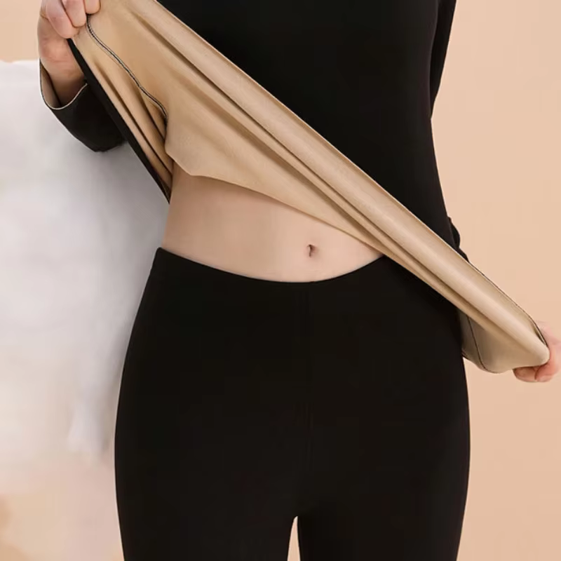 Ensemble de sous-vêtements thermiques pour femmes, vêtements thermiques, première couche de Base, caleçon long doublé en polaire pour l'hiver par temps froid