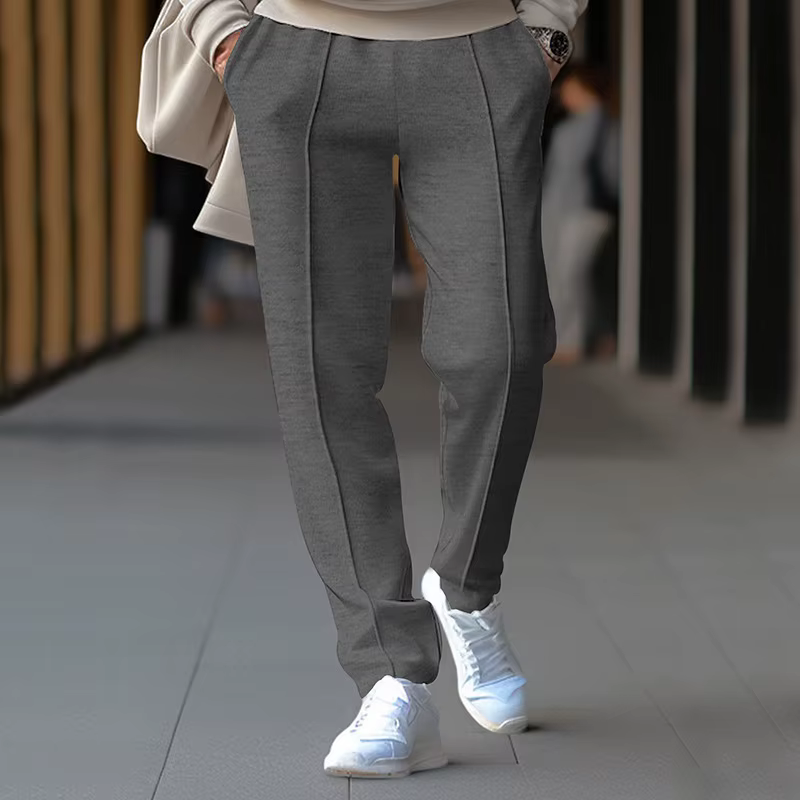 Viser de survêtement décontractés minces pour hommes, pantalons de survêtement à la mode, pantalons de survêtement de sport gaufré, pantalons de survêtement à taille élastique FJG, printemps, automne,