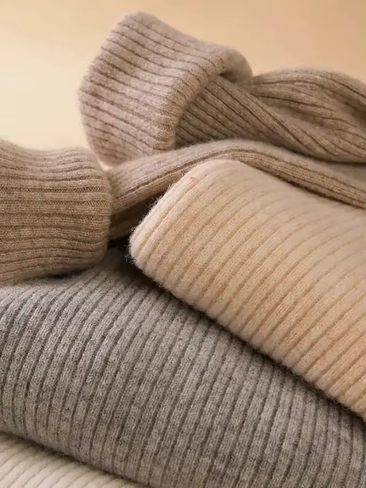 Pull à col roulé pour femme
