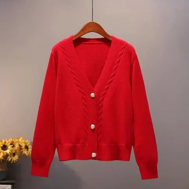 Pull femme rouge hauts en tricot