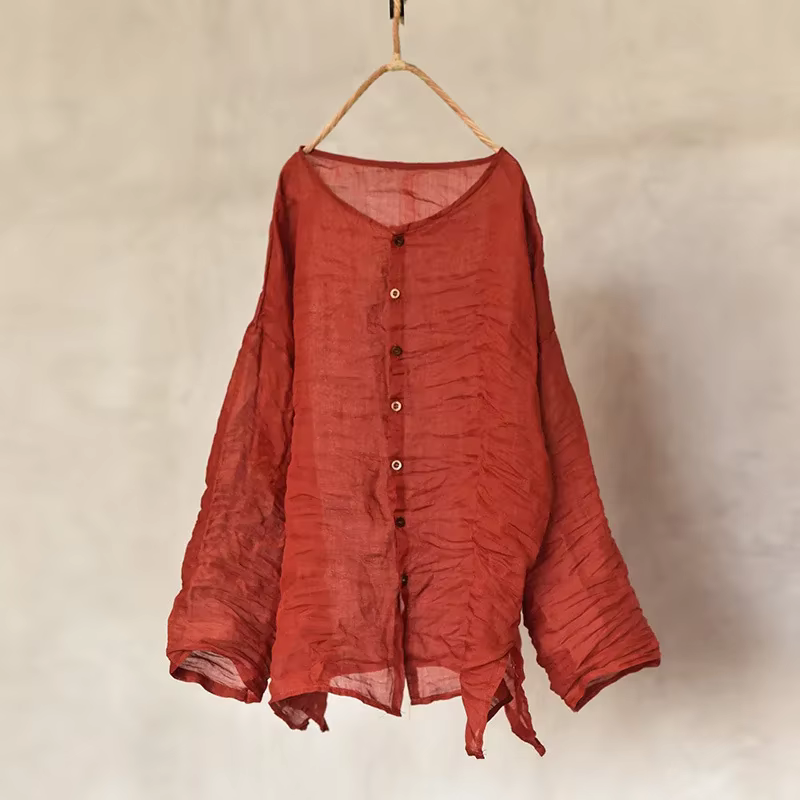Cardigan fin à col rond pour femmes