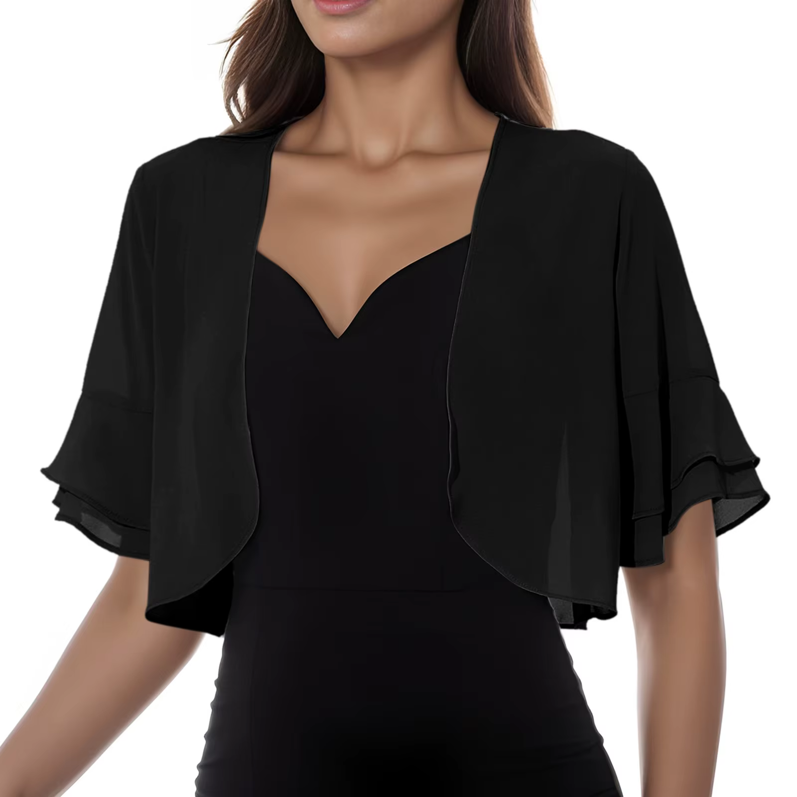 Cardigan en mousseline de soie pour femmes