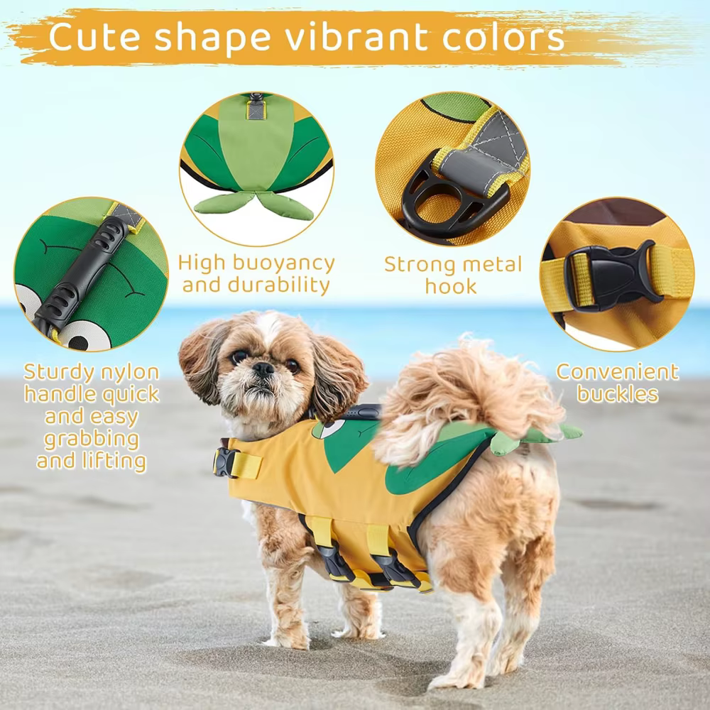 Gilet de flottaison pour chien, gilet de sauvetage pour la natation, gilets de flottaison, haute flottabilité, requin, animal de compagnie, glace de sécurité, petits, moyens et grands chiens