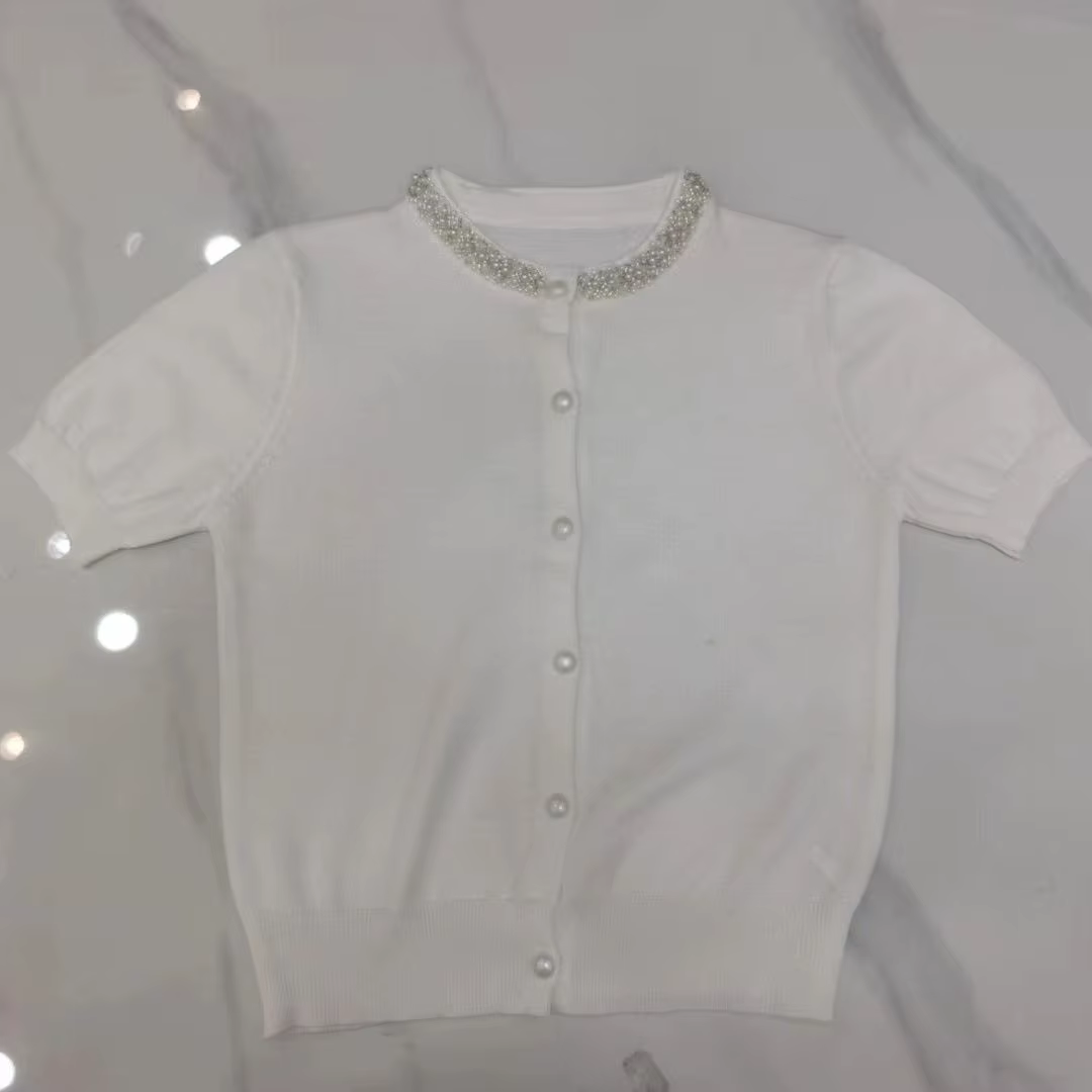 Pull en Tricot à Diamants Noirs pour Femme
