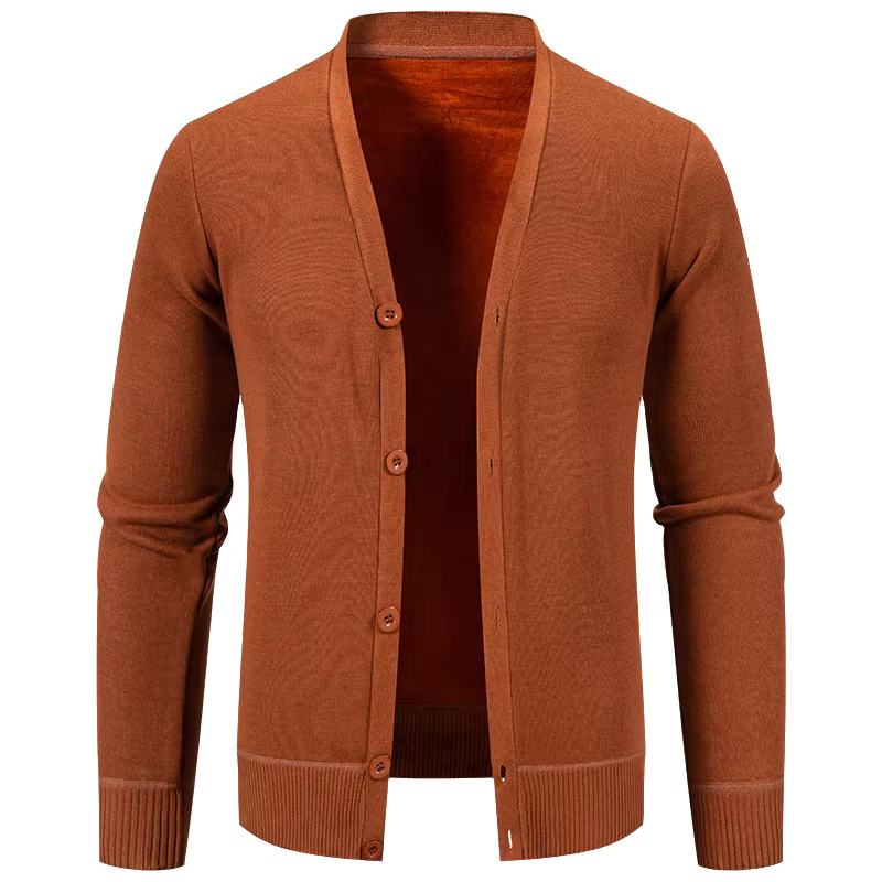 Cardigan ouvert à col en V pour homme, en tricot, en polaire épaisse, grande taille, style homme, automne hiver printemps, nouveau modèle, vêtements décontractés