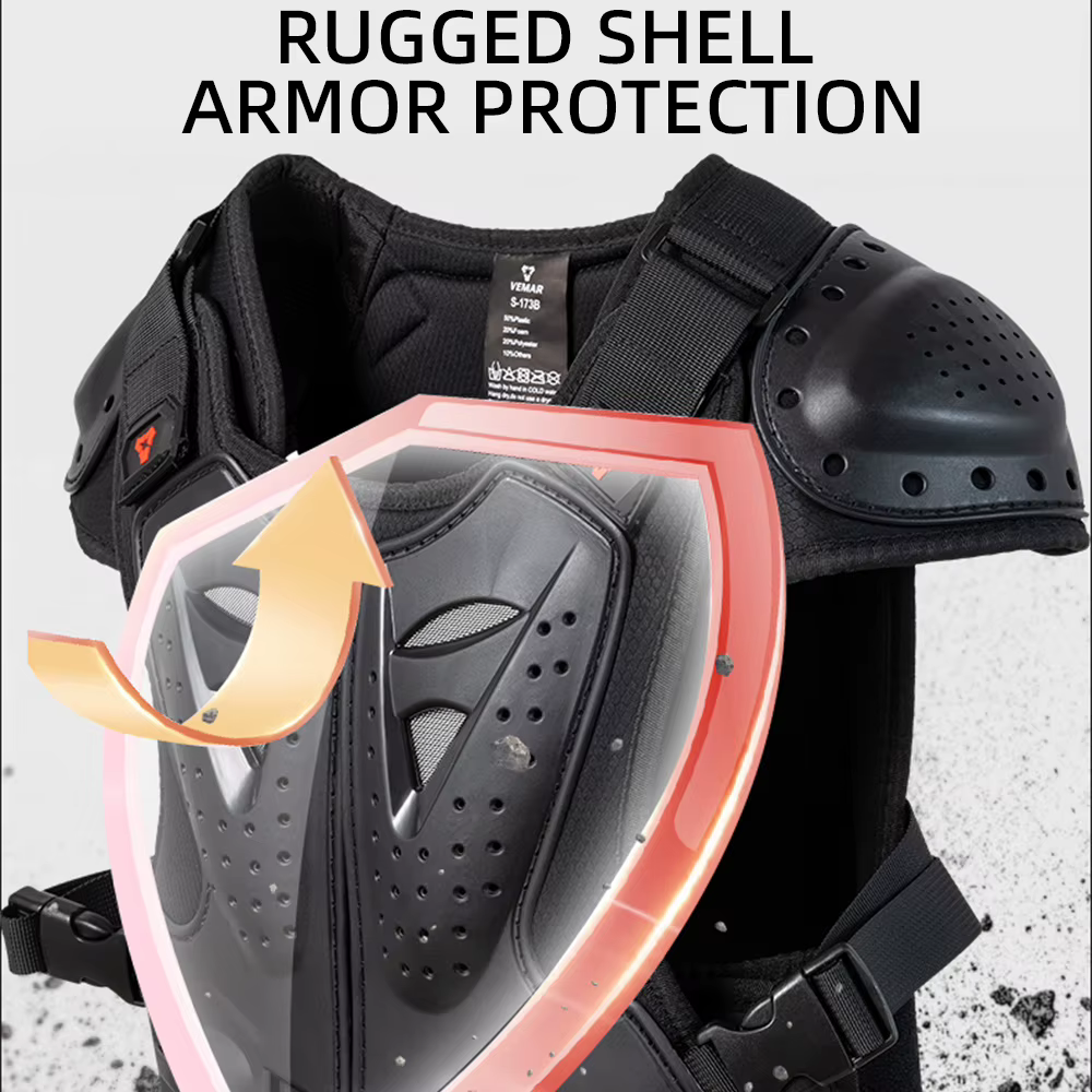 Armure de moto pour enfants, protection Linge de motocross, veste, armures de protection, genouillères d'équitation, DH Moto, armure complète pour enfants