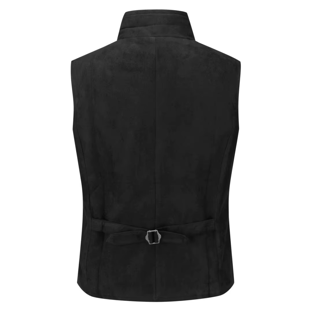 Hommes gilet noir velours hauteur revers Double bouton gilet pour mariage Banquet bureau d'affaires décontracté travail quotidien hommes costume gilet