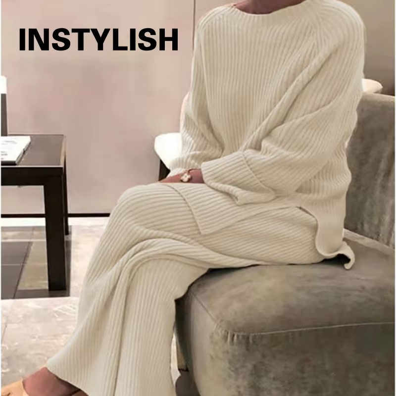 Ensemble pull deux pièces élégant pour femme