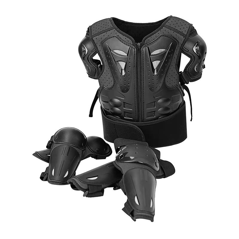Armure de Moto pour enfants, gilet de Protection pour enfants, veste d'armure corporelle de Motocross, armures de Protection, genouillères d'équitation, armure complète de Moto