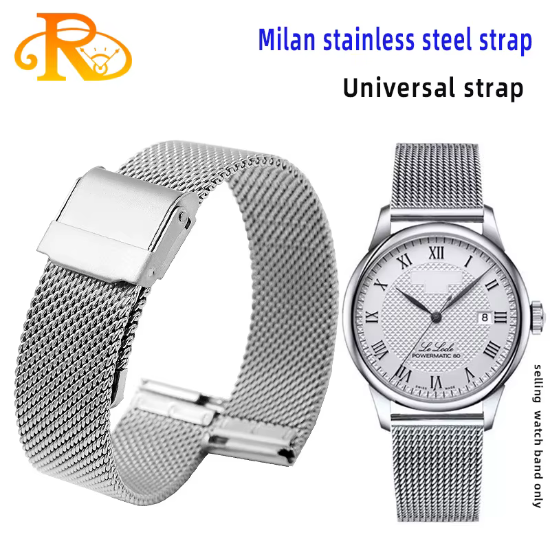 Mesh Milanese Watch Band For TISSOT  for Omega for Seiko Watch  Stainless Steel Bracelet Adjustable Strap 18mm 20mm 22mm