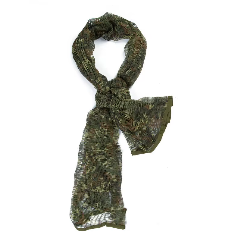 Écharpe en maille de camouflage voile de sniper écharpe de visage en maille de camouflage voile enveloppement de tête adapté au camping en plein air randonnée chasse tir