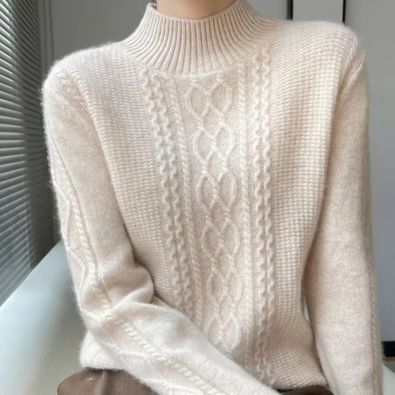 Pull chaud en cachemire pour femme