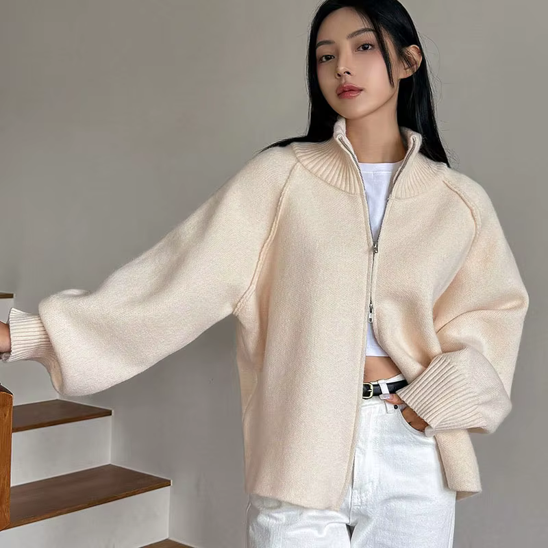 Cardigan en maille douce et épaisse pour femme