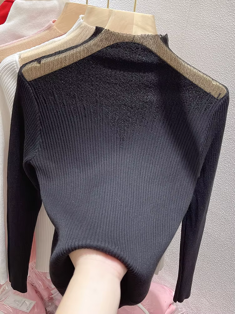 Pull rose européen pour femmes