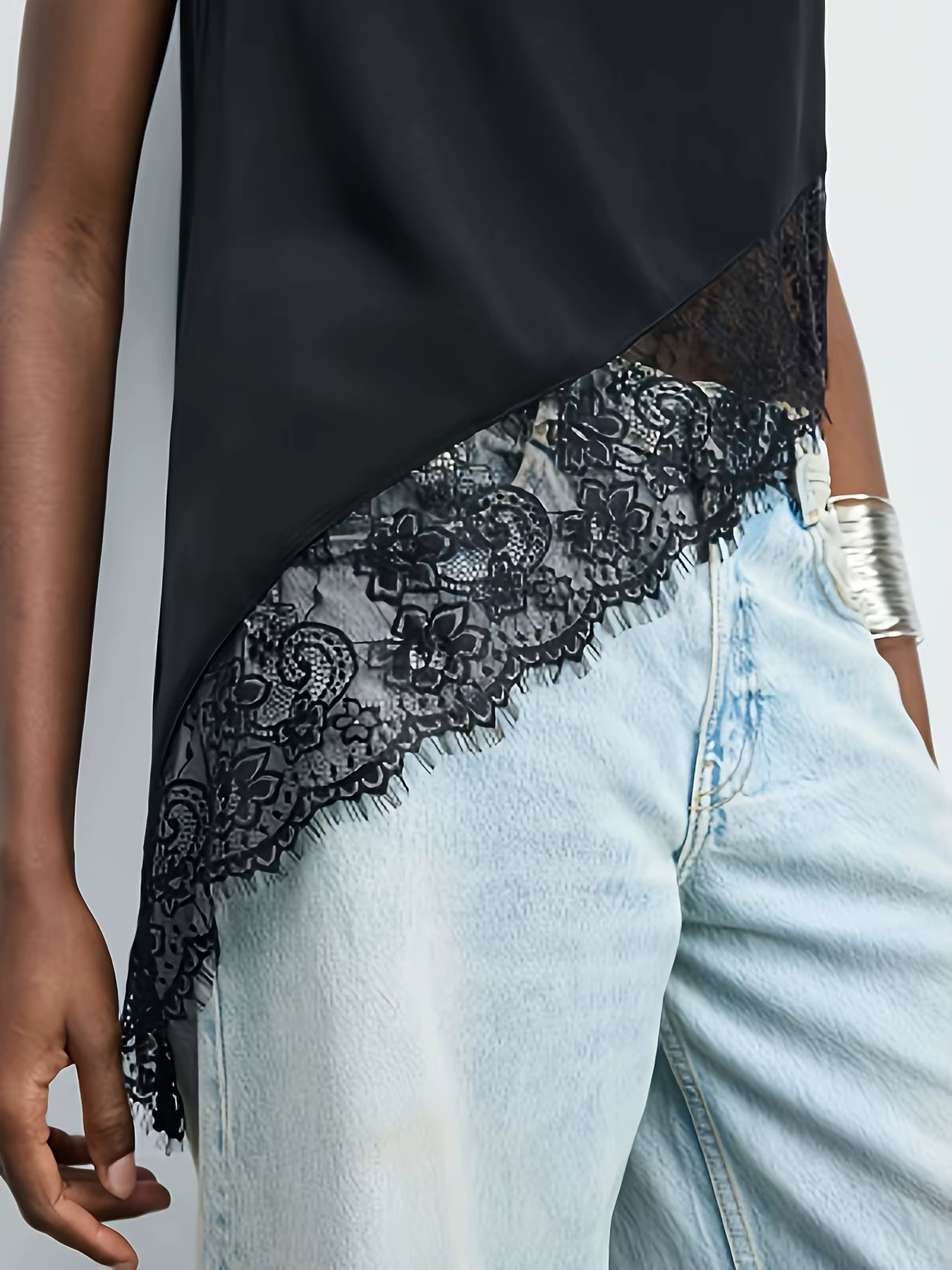 Gilet élégant et sexy à une épaule pour femmes