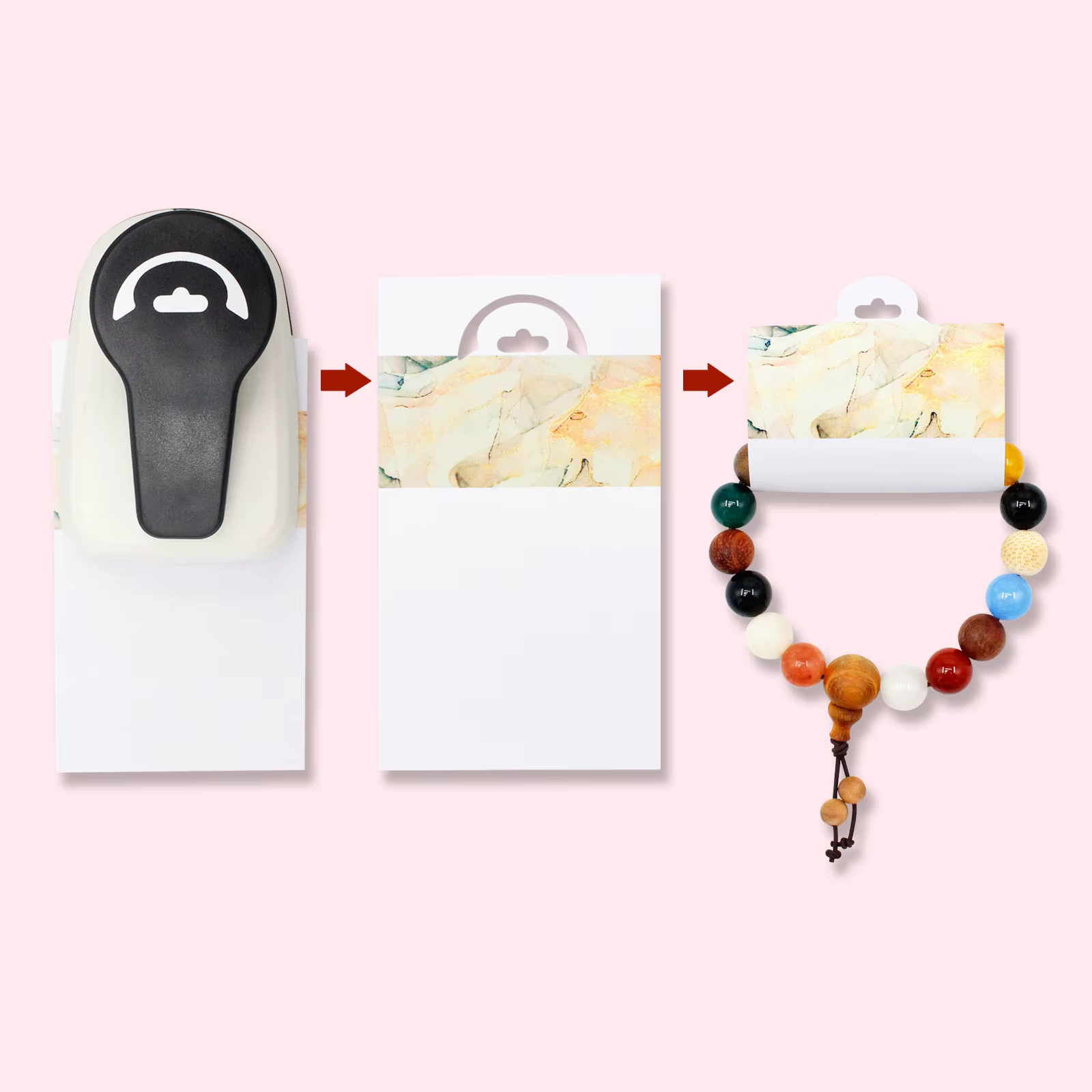 Poinçon de carte de collier d'angle, support de carton de collier, perforateur de trou de papier, coupe-poinçon de bijoux