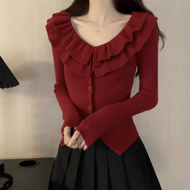 Cardigan en tricot français pour femmes