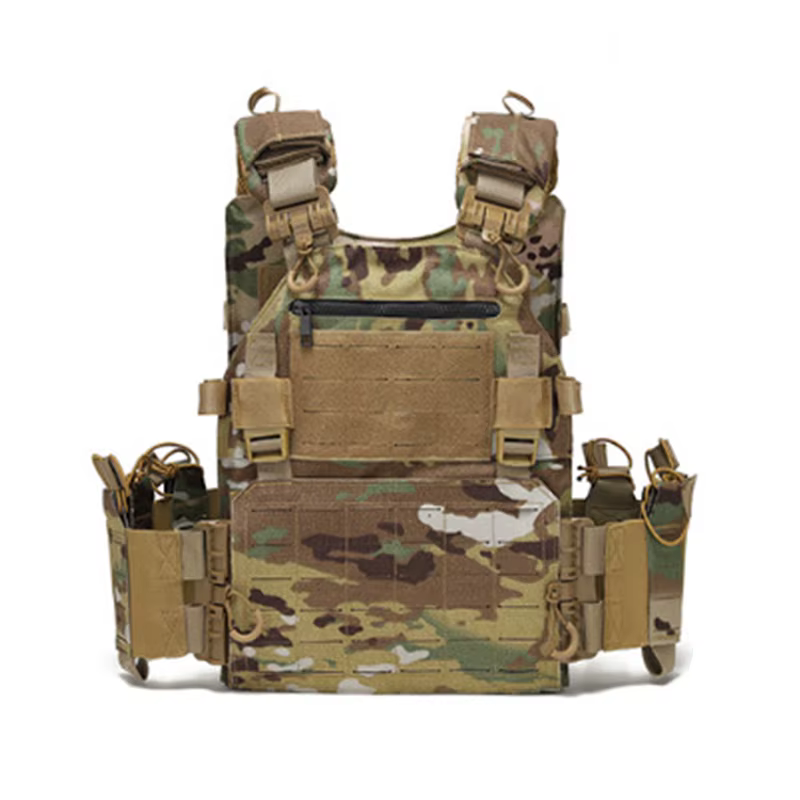 Gilet d'entraînement en plein air pour hommes, gilet de Combat tactique léger, à dégagement rapide, multifonctionnel, résistant à l'usure, coupe Laser
