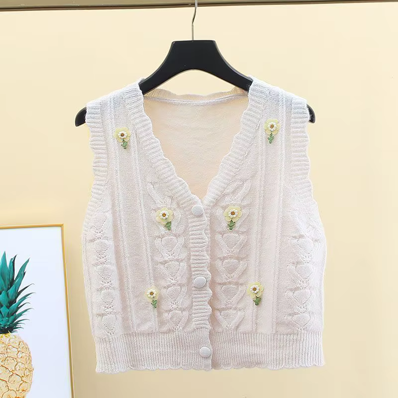 Pull rose pour femme, gilet court à la mode