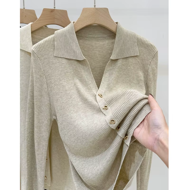 Cardigan en tricot à col en V