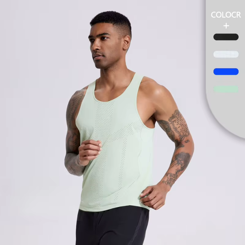 Gilet de course Marathon ultra-léger pour hommes, débardeur d'été sans manches à séchage rapide pour l'entraînement, l'athlétisme, le Fitness, vêtements respirants