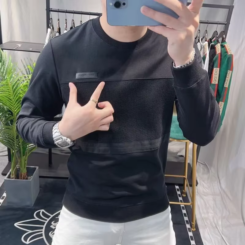 PVD-T-shirt à Manches sulfpour Homme, Col Rond, 100 Coton Belgi, Esthétique XL, Haute Marque, Vente de Qualité